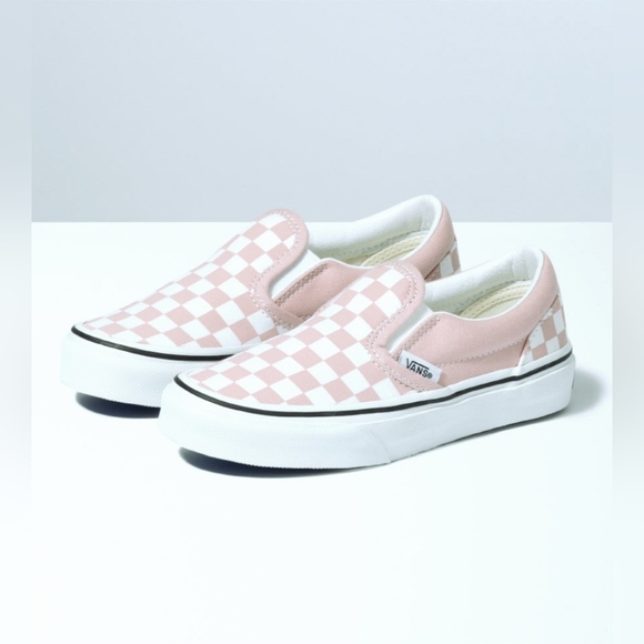 Pink & White Vans Sneakers Shoes Kids 5.5 Fits A Womens 7 - Picture 1 of 8